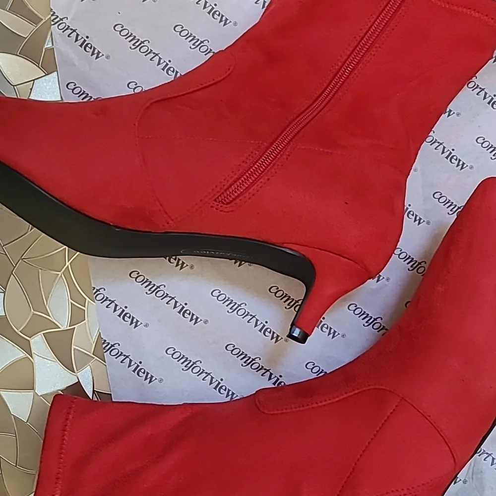 NWT red booties - Picture 3 of 8